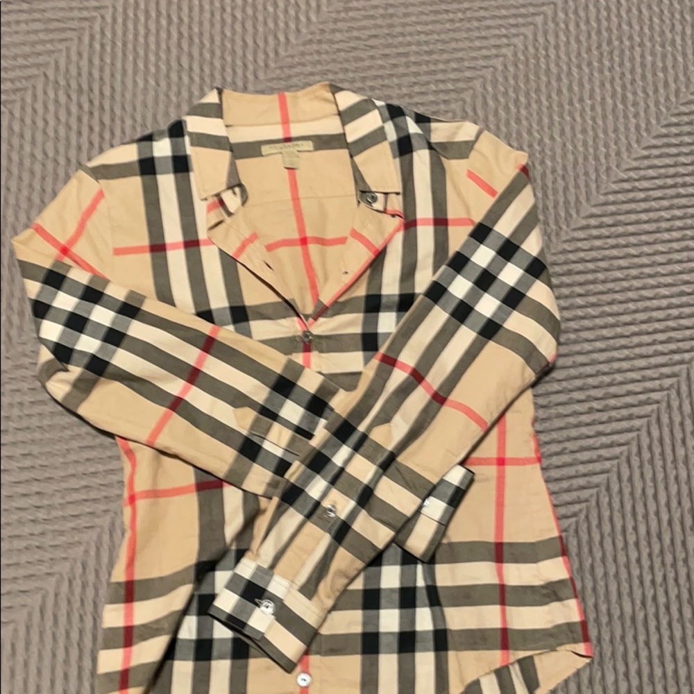 Authentic Burberry button down shirt